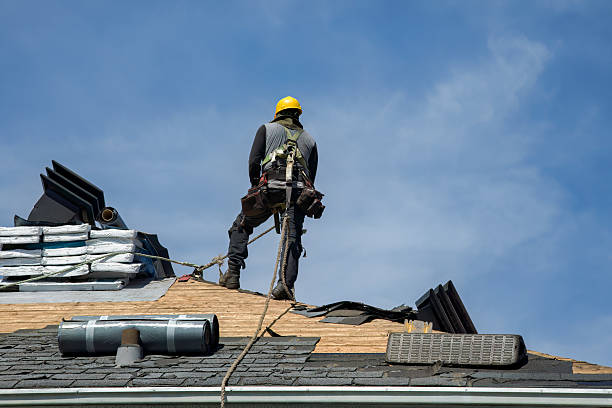Professional Storm Damage Roof Repair technician working in Dunn, NC